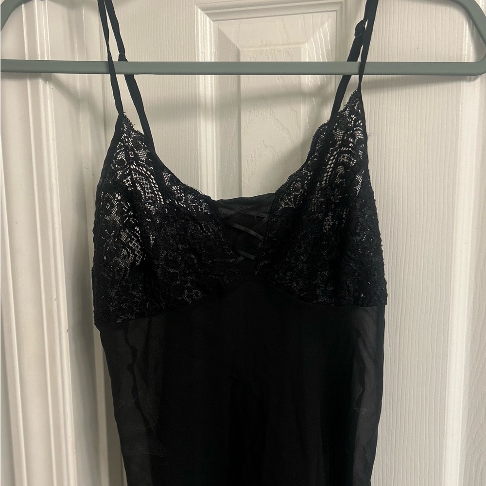 Adore Black Lace Chemise